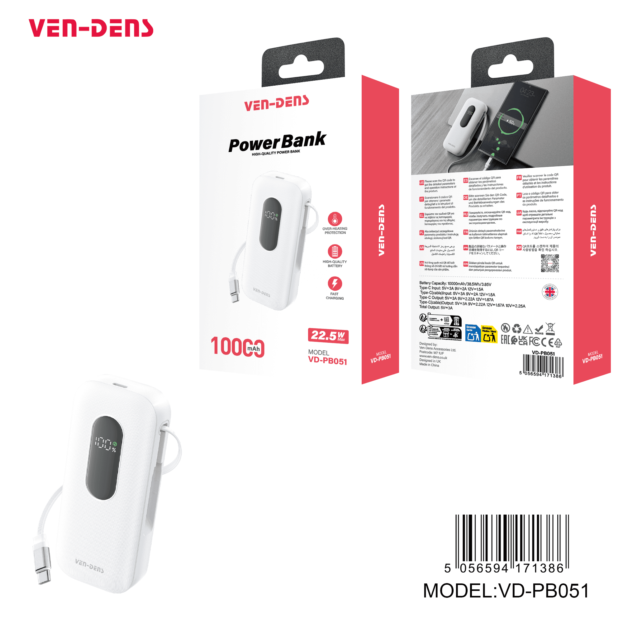 Power Bank 10000mAh 22.5w