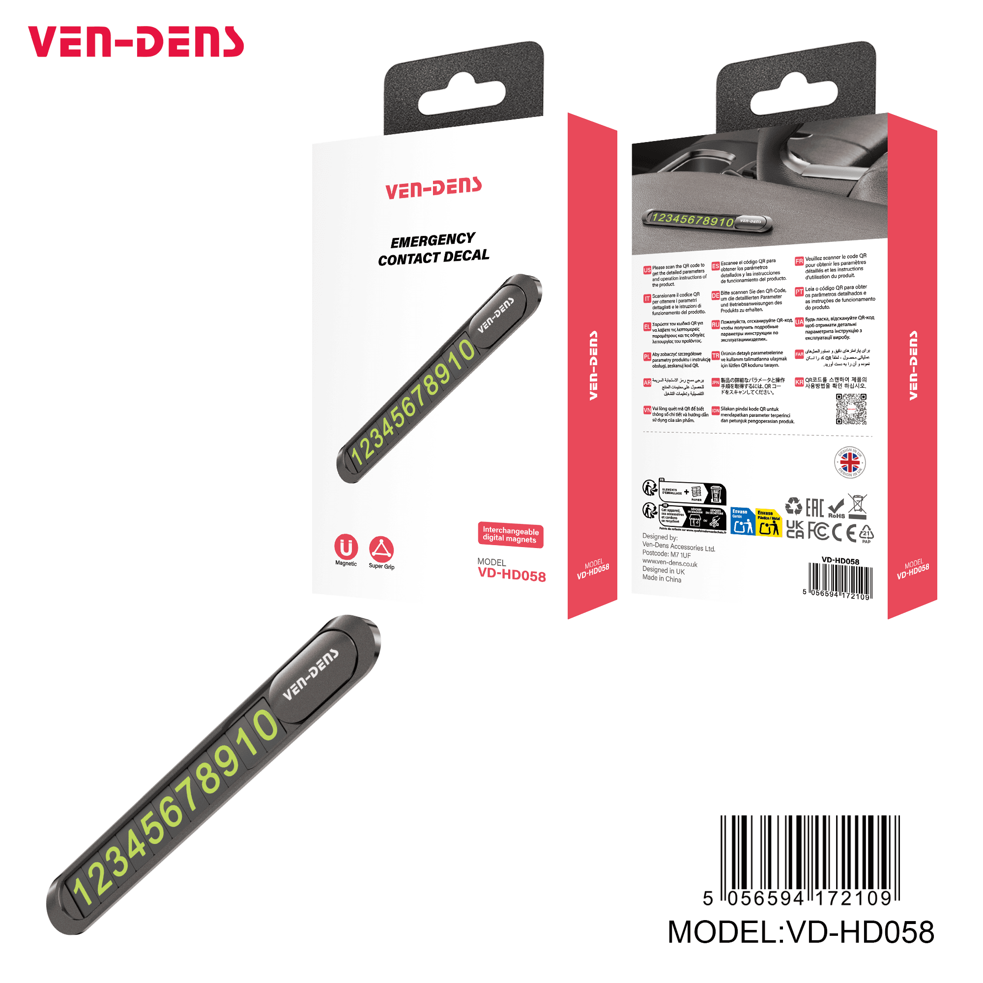 EMERGENCY CONTACT DECAL