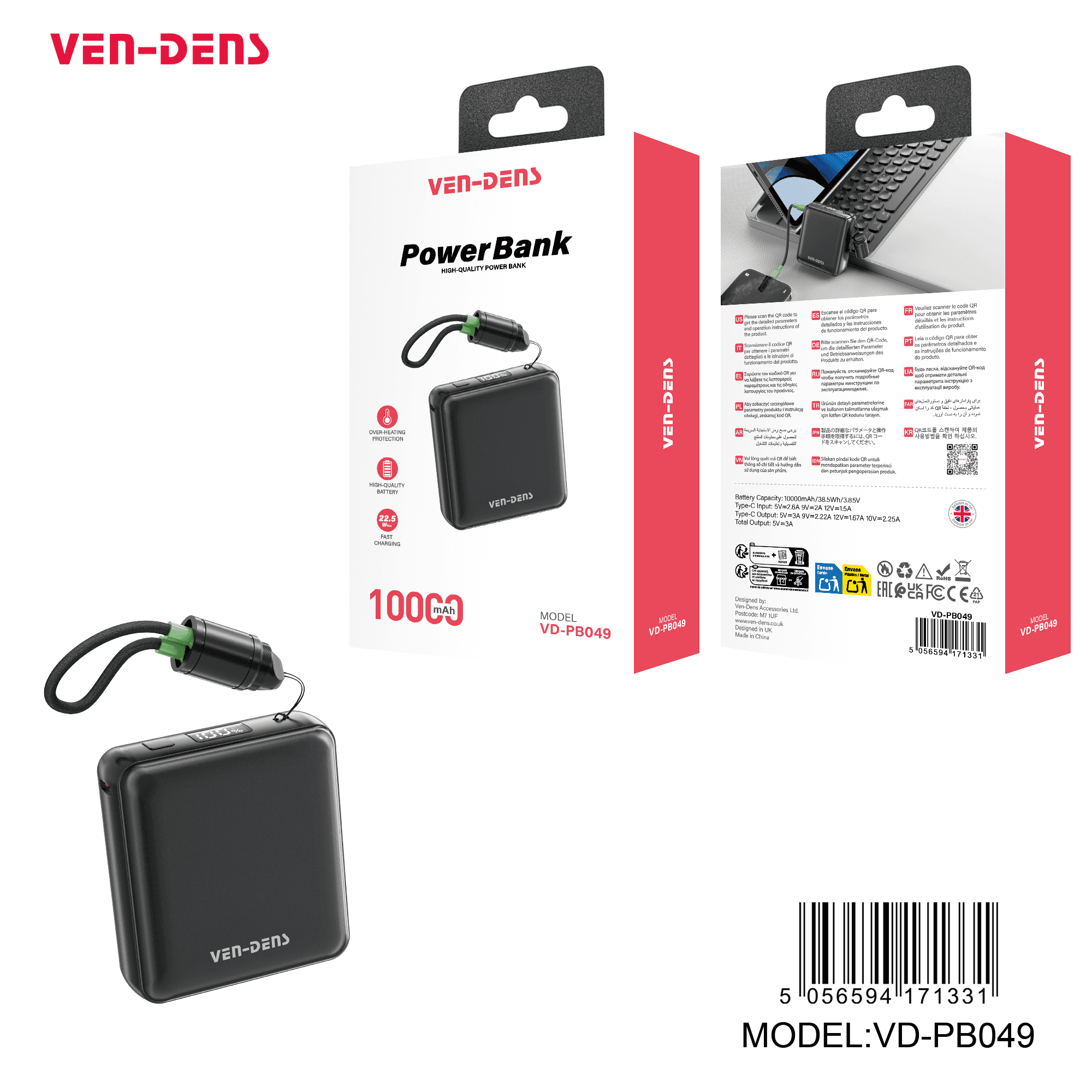 Power Bank 10000mAh 22.5w