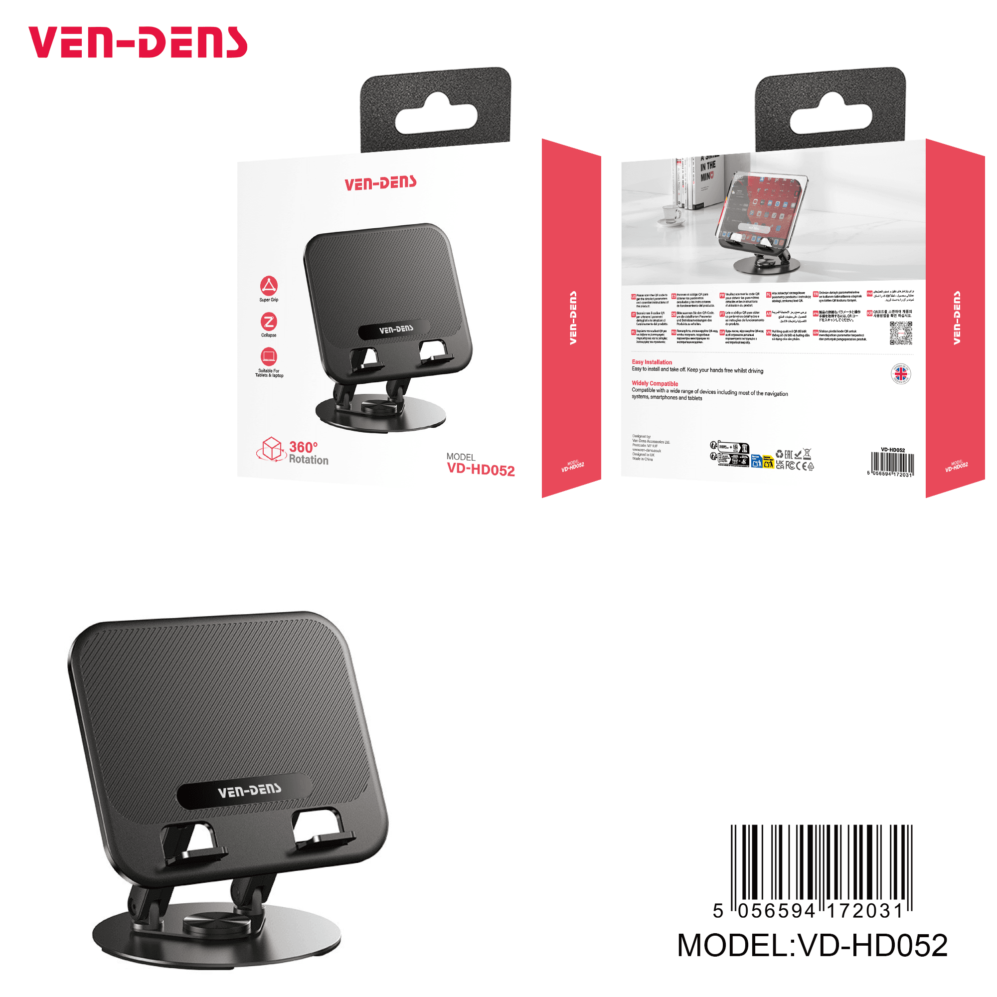 360 rotatable desktop stand