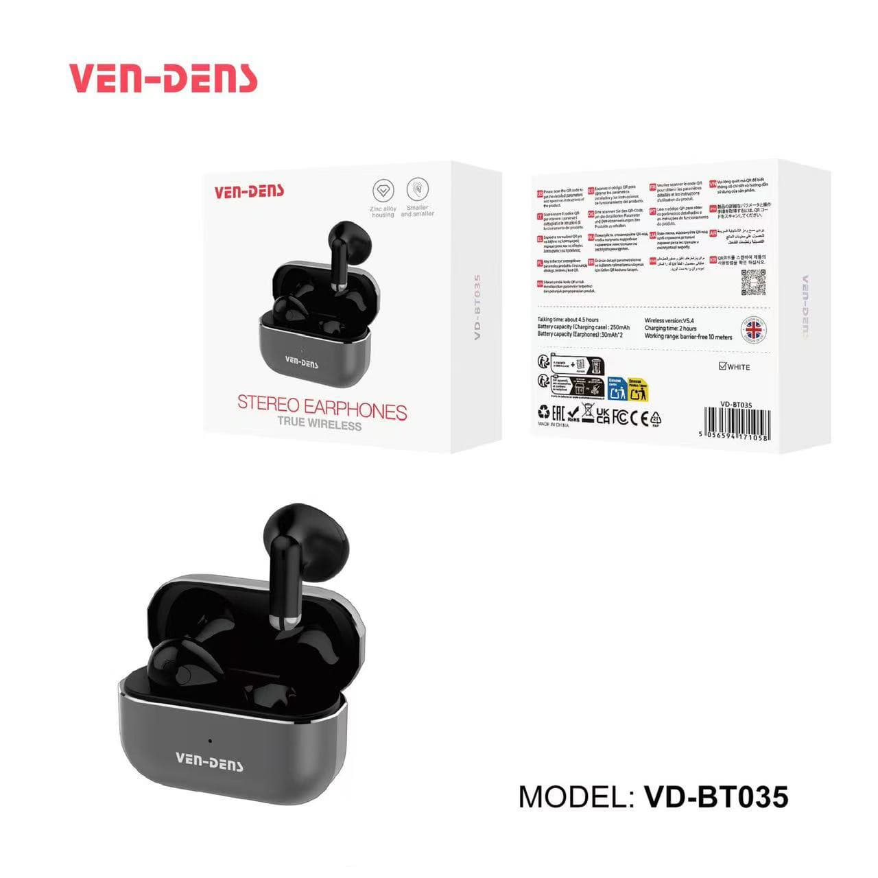 True Wireless Stereo Earphones Bluetooth 5.4 Earbuds (BT037)