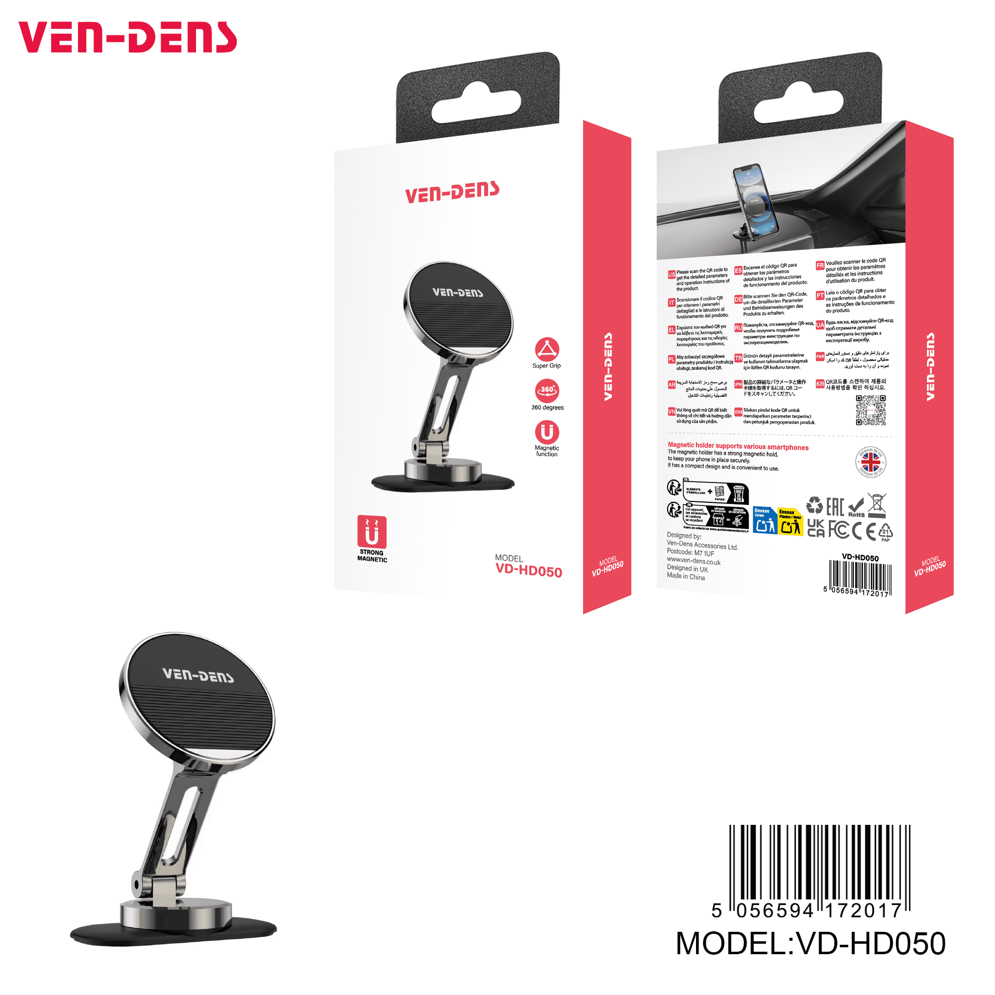 strong magnetic car holder 360 rotation