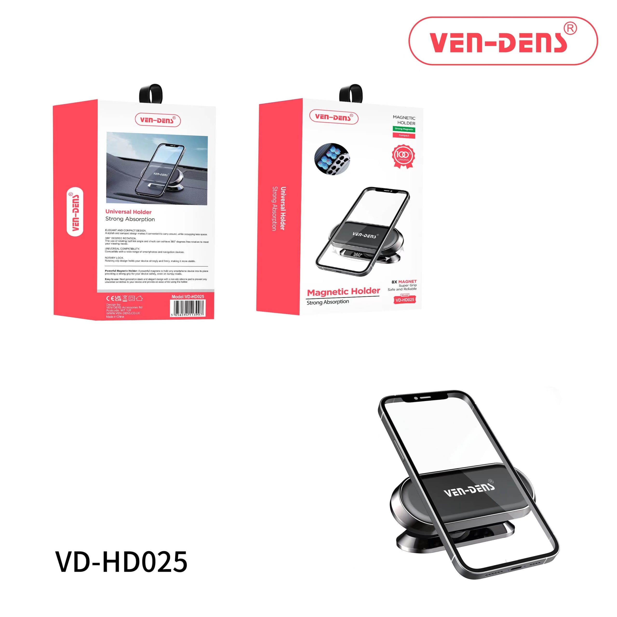 Universal Strong Absorption Magnet Holder