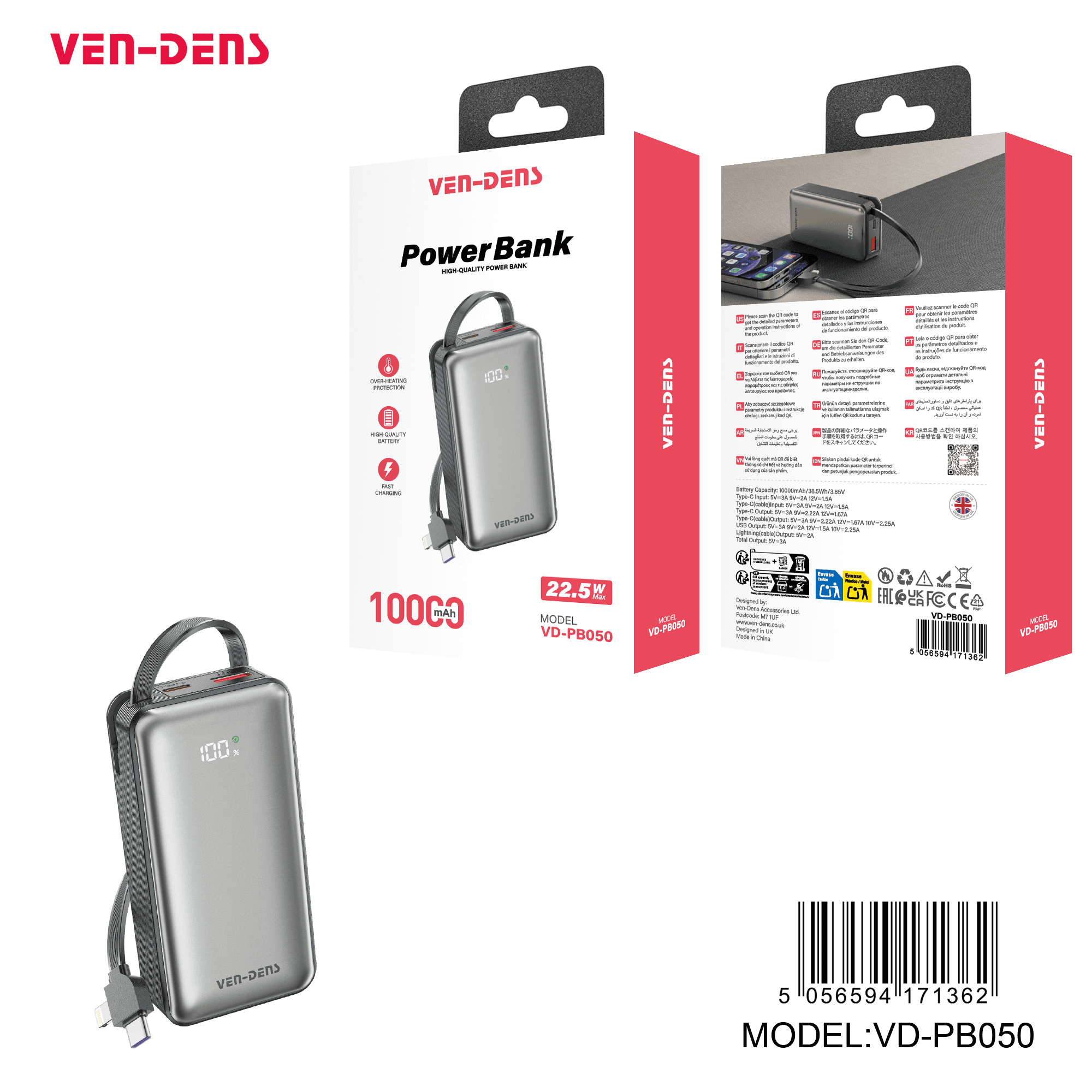 Power Bank 10000mAh 22.5w