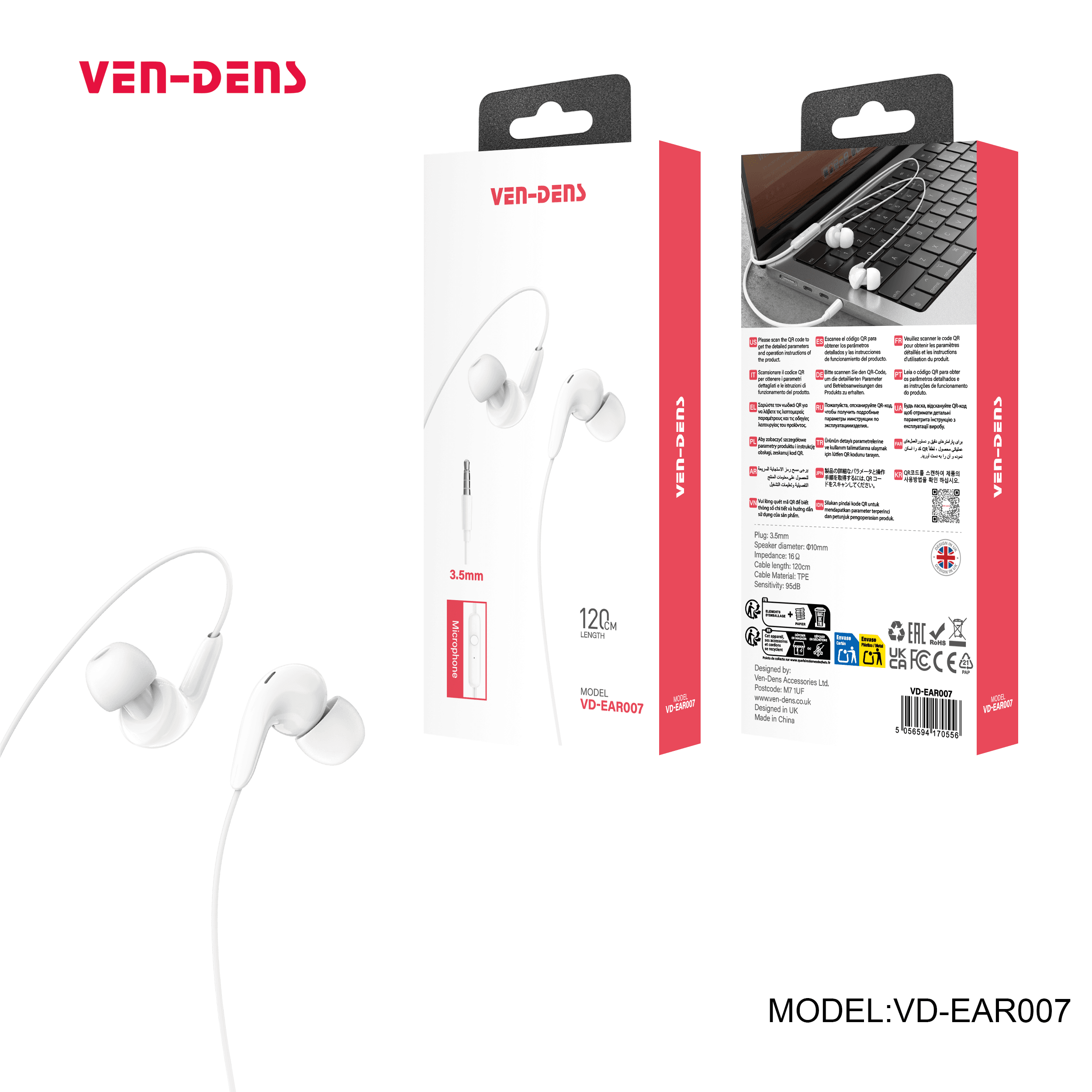 Earphones Plug & play for 3.5MM jack
