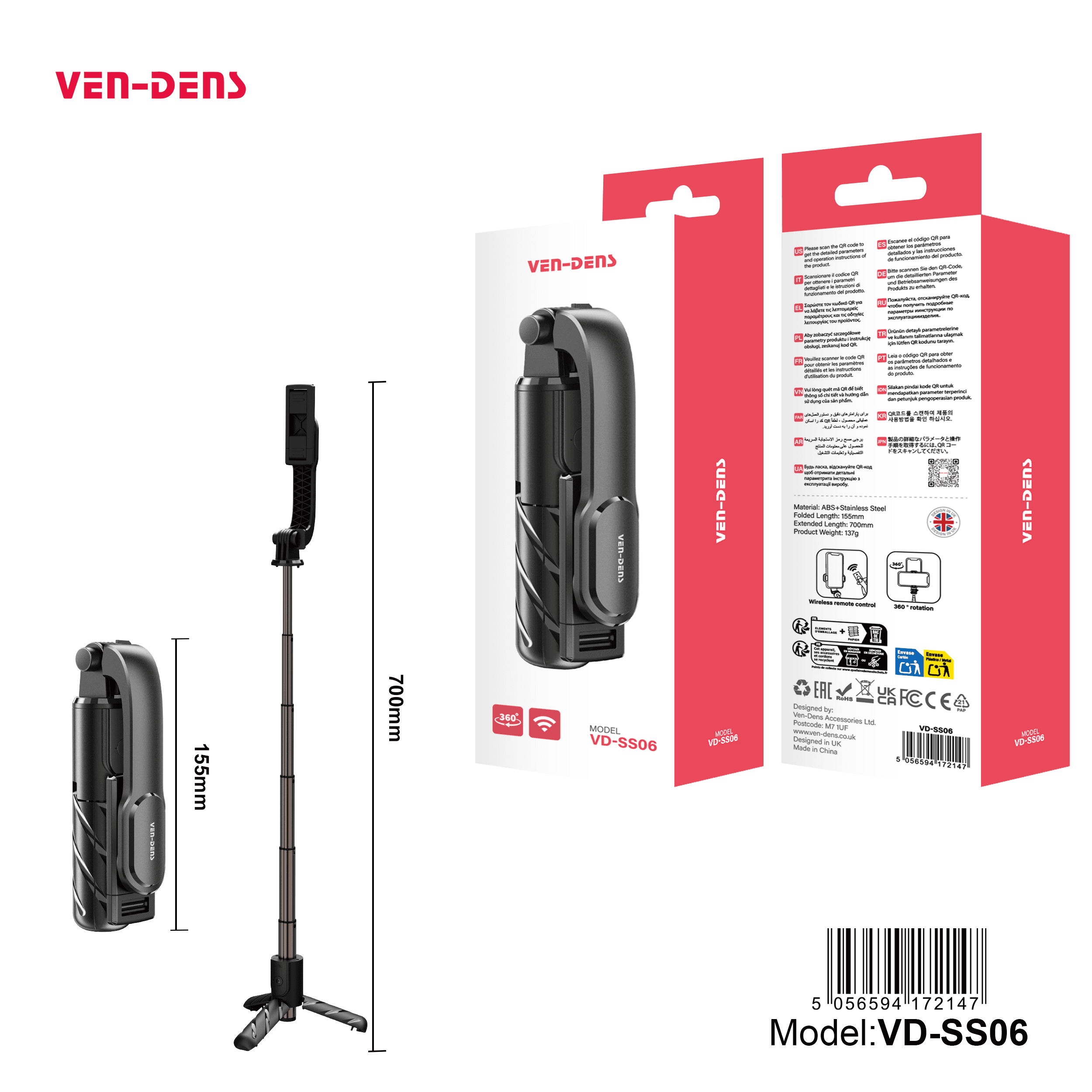 Selfie Stick Anti-shake Tripod