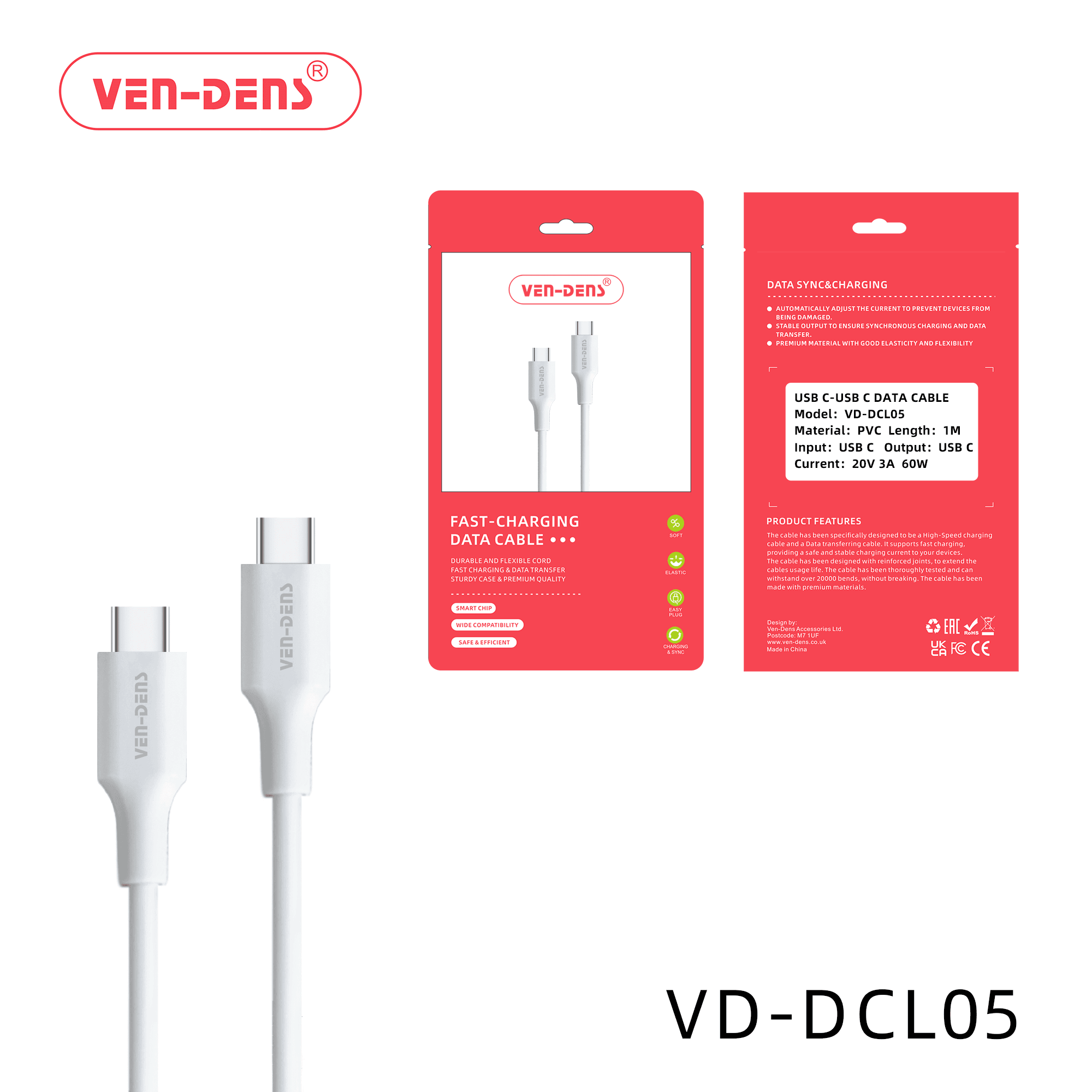 Fast Charging Cable USB C To TYPE C Cable