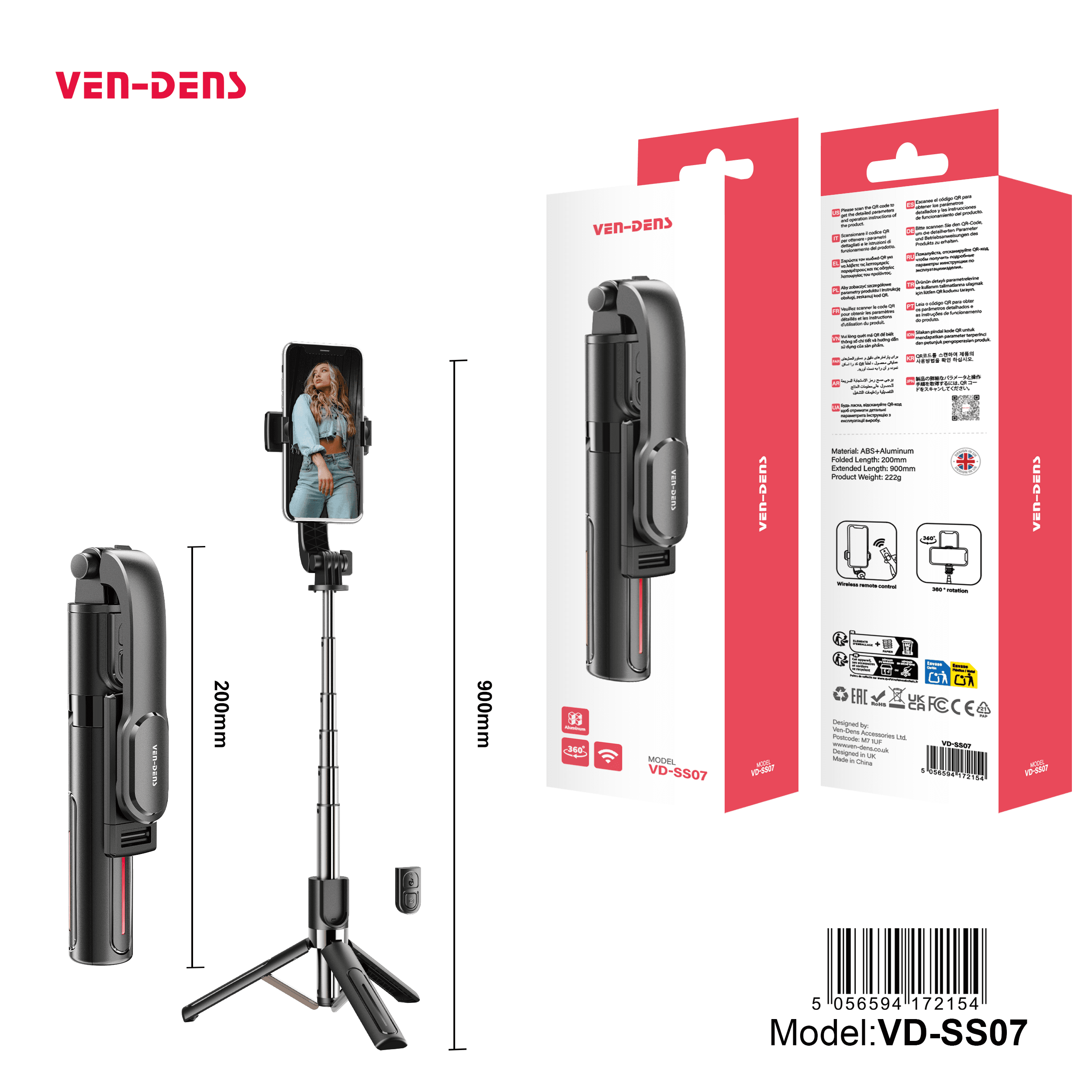 Selfie Stick Anti-shake Tripod