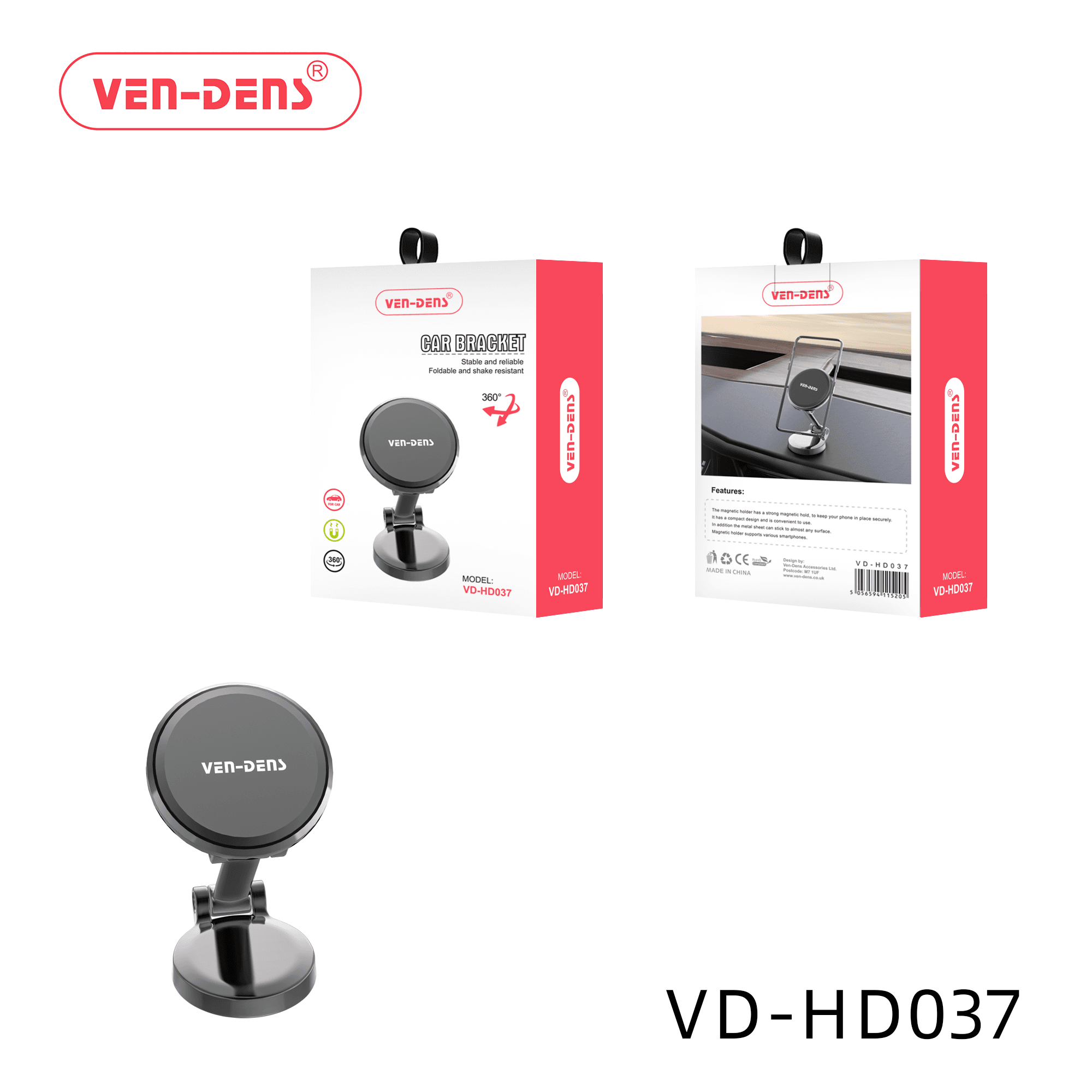 stable & relaible car bracket 360 rotation