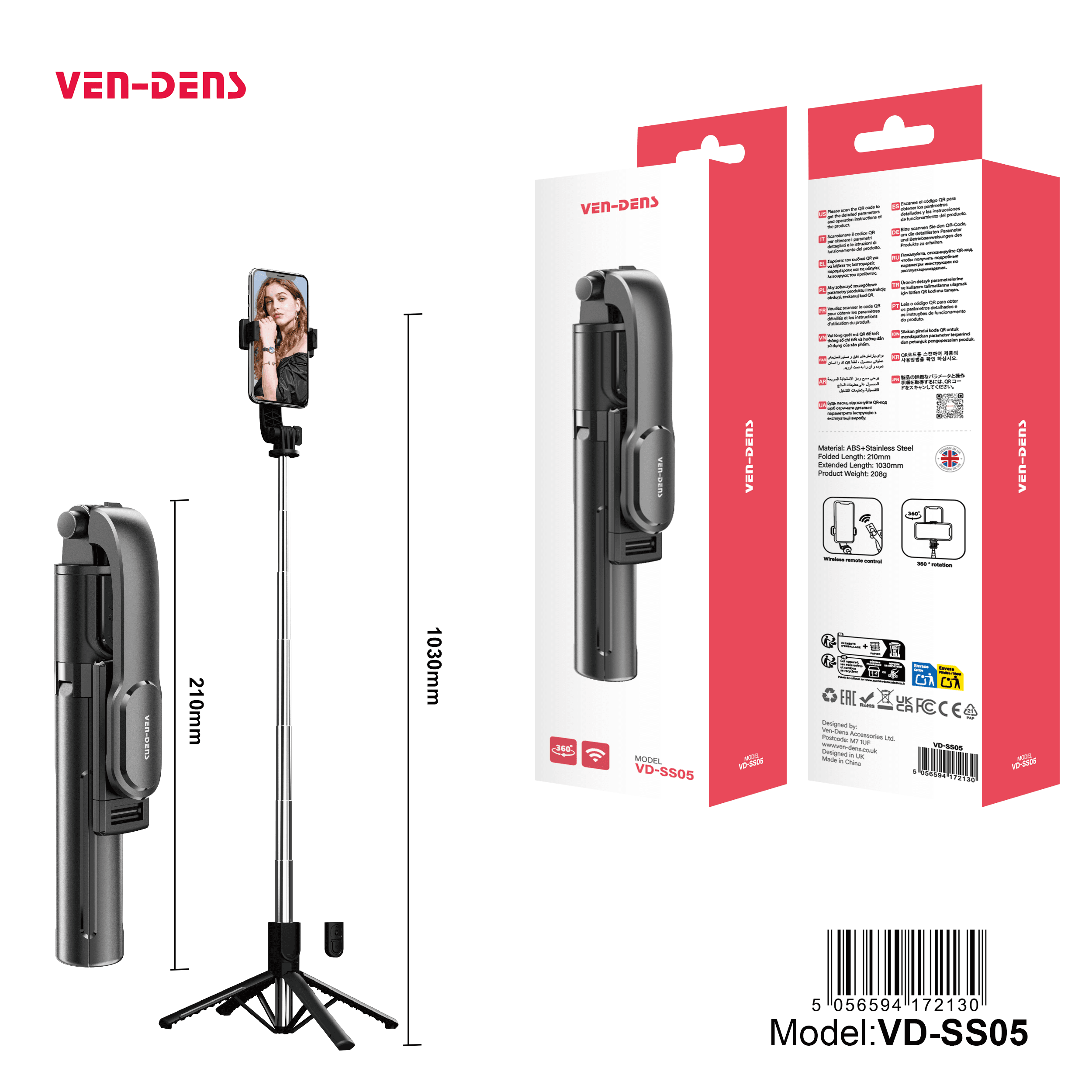 Selfie Stick Anti-shake Tripod