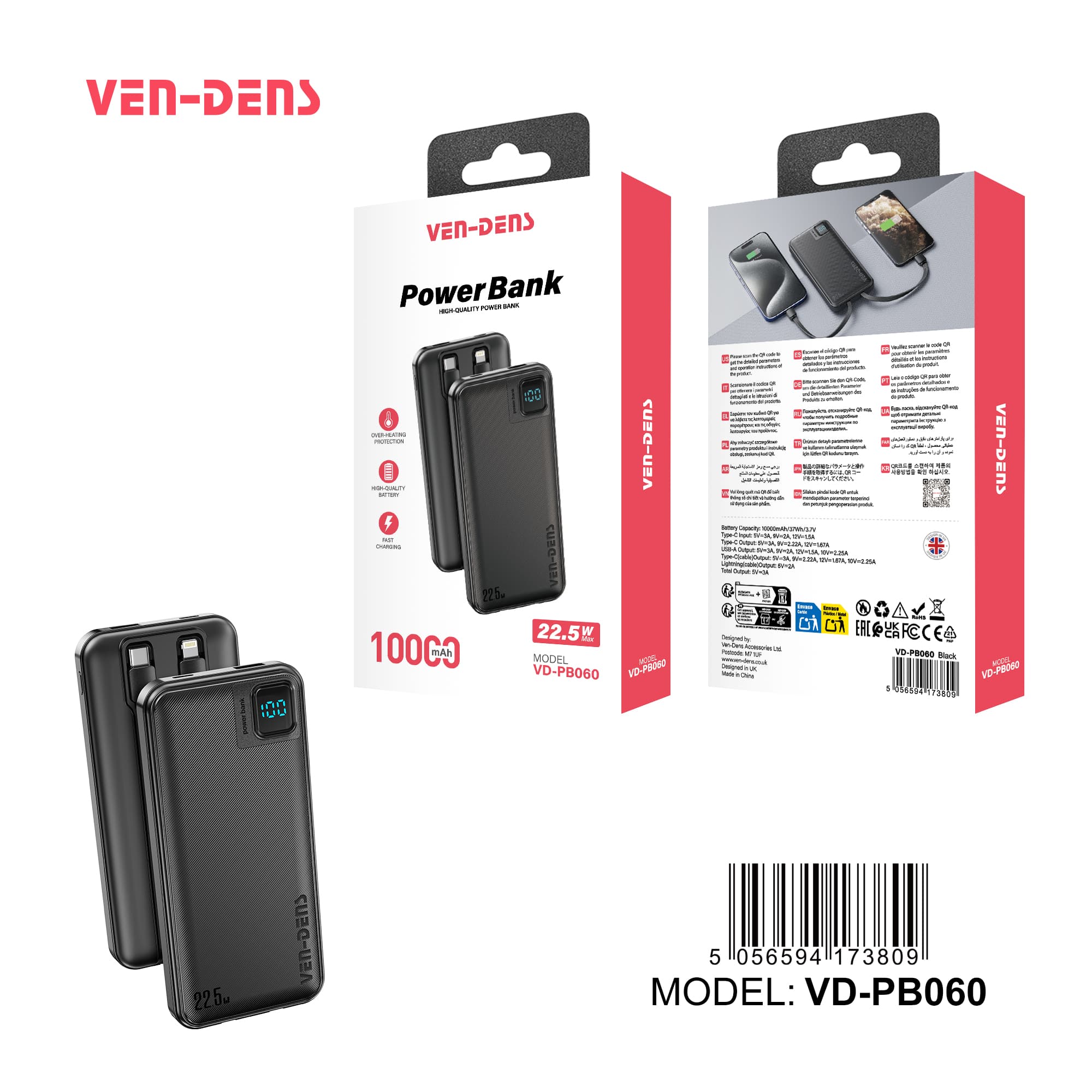 Power Bank 10000mAh 22.5W Fast Charging