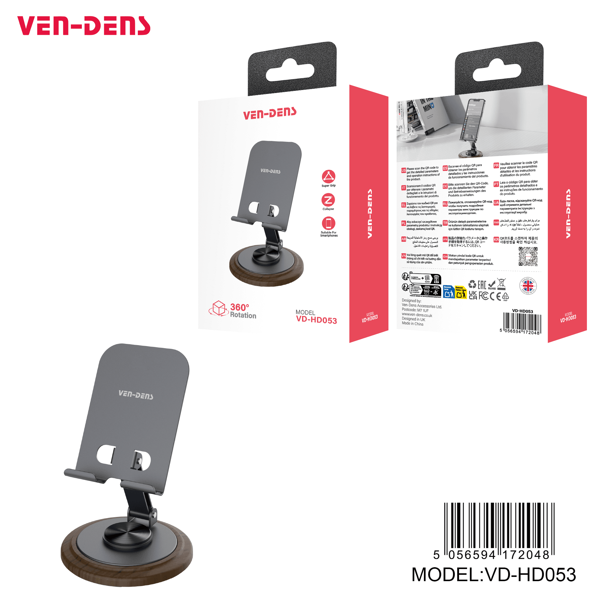 360 rotatable desktop stand